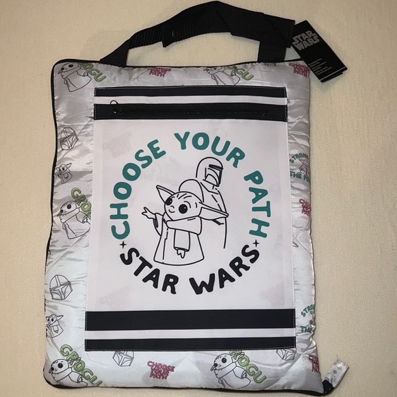 Star Wars Grogu Reversible Picnic Blanket Tote